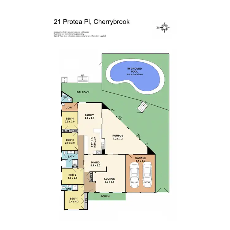 Floorplan of Homely house listing, 21 Protea Place, Cherrybrook NSW 2126