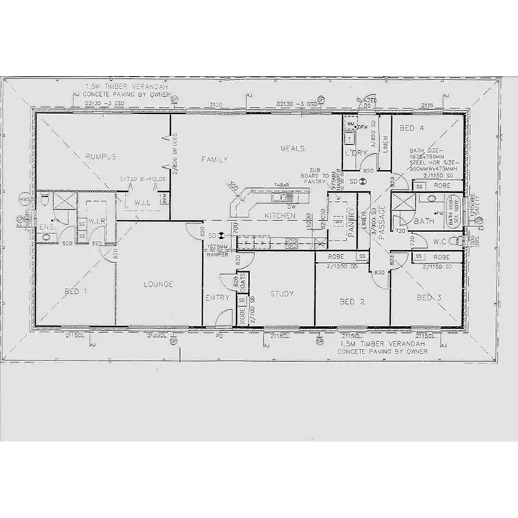 Floorplan of Homely house listing, 111 Haring Lane, Yackandandah VIC 3749