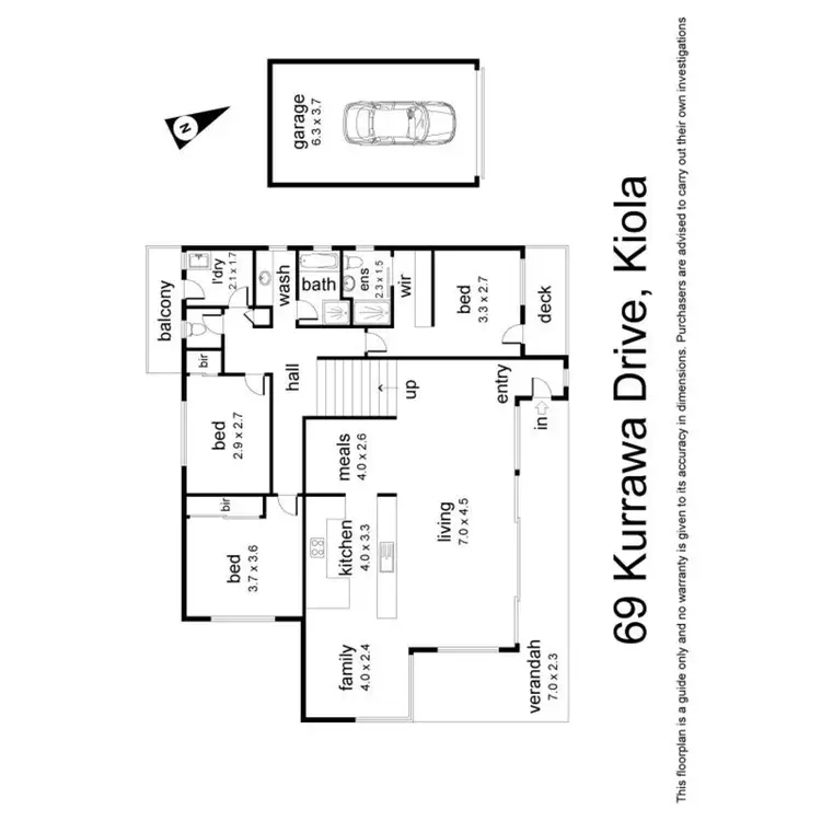 Floorplan of Homely house listing, 69 Kurrawa Drive, Kioloa NSW 2539