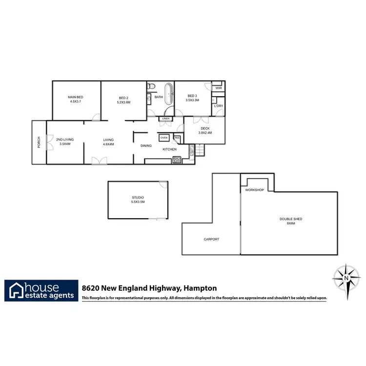 Floorplan of Homely house listing, 8620 New England Highway, Hampton QLD 4352