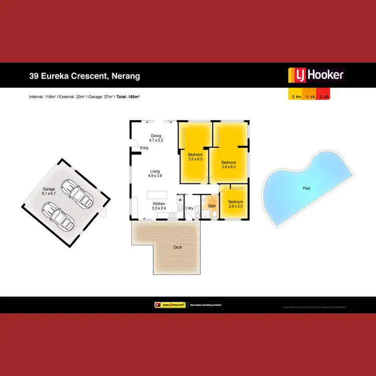 Floorplan of Homely house listing, 39 Eureka Crescent, Nerang QLD 4211