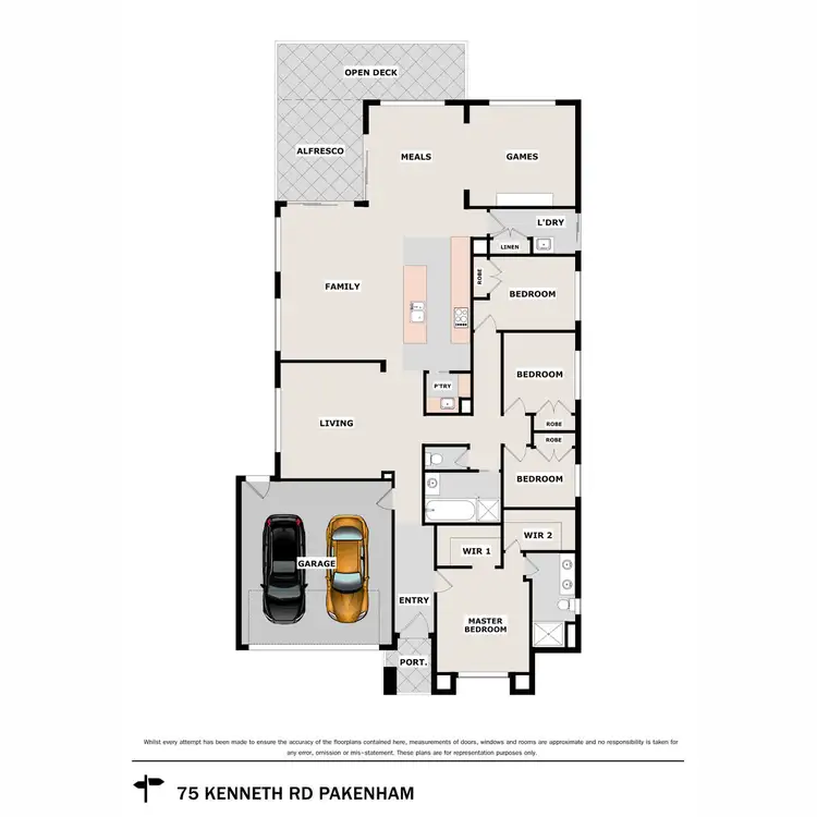 Floorplan of Homely house listing, 75 Kenneth Road, Officer VIC 3809