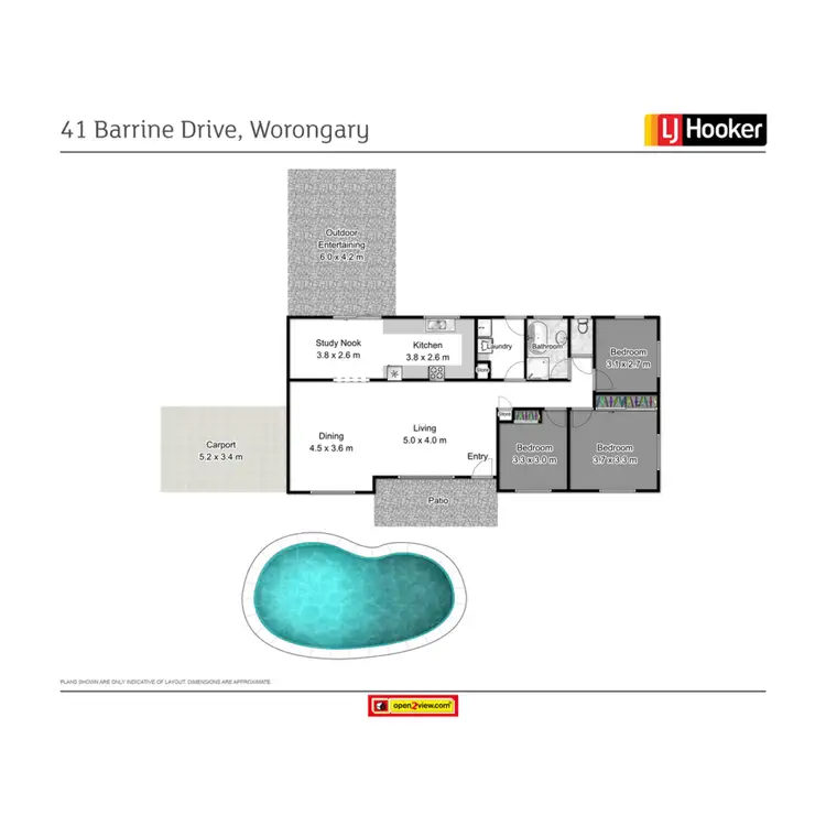 Floorplan of Homely house listing, 41 Barrine Drive, Worongary QLD 4213