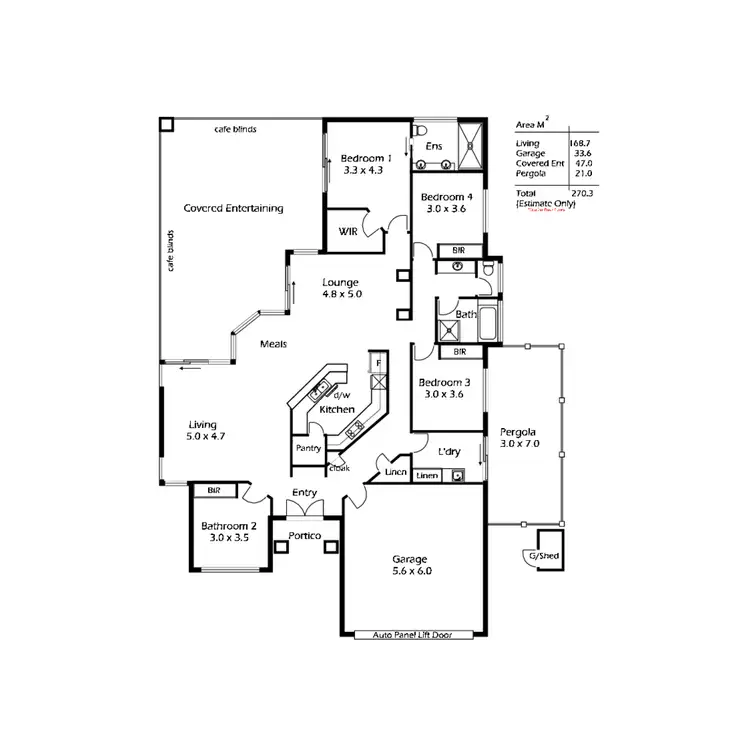 Floorplan of Homely house listing, 14 Coromandel Drive, Mccracken SA 5211