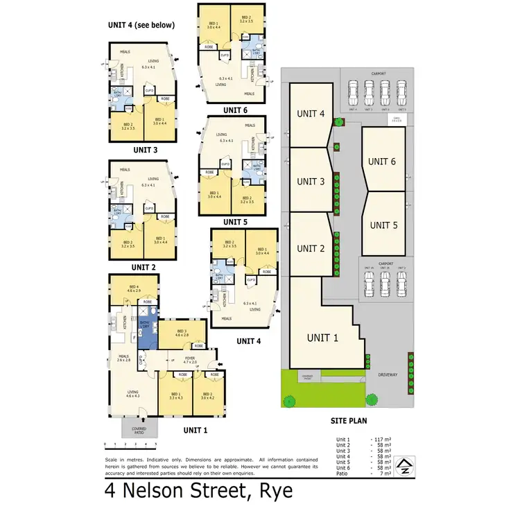 Floorplan of Homely apartment listing, 1/4 Nelson Street, Rye VIC 3941