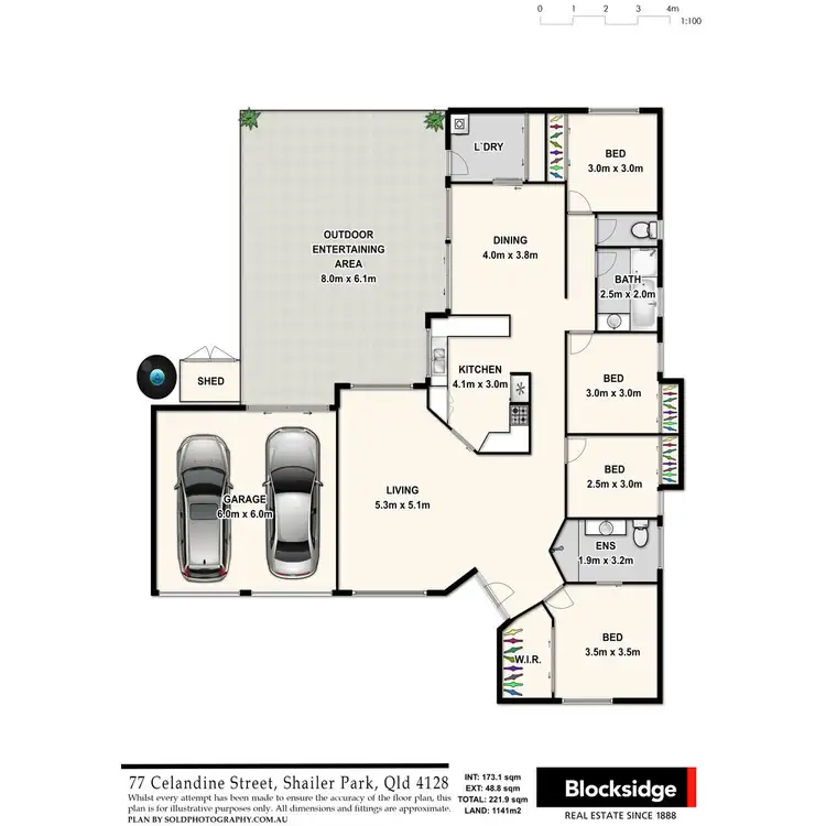 Floorplan of Homely house listing, 77 Celandine Street, Shailer Park QLD 4128