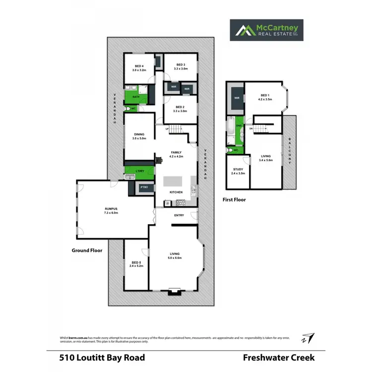 Floorplan of Homely rural property listing, 510 Loutitt Bay Road, Freshwater Creek VIC 3217
