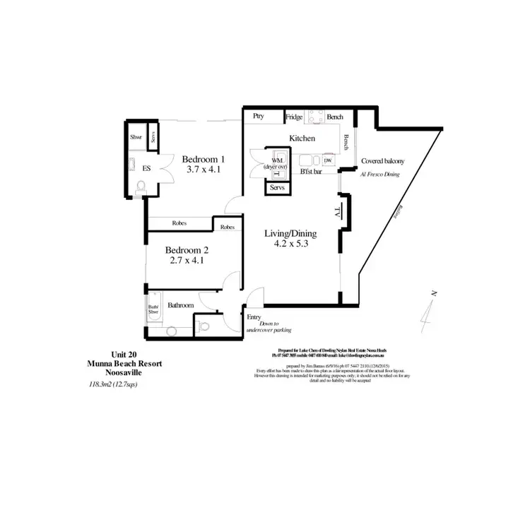 Floorplan of Homely unit listing, 20/291 Gympie Terrace, Noosaville QLD 4566