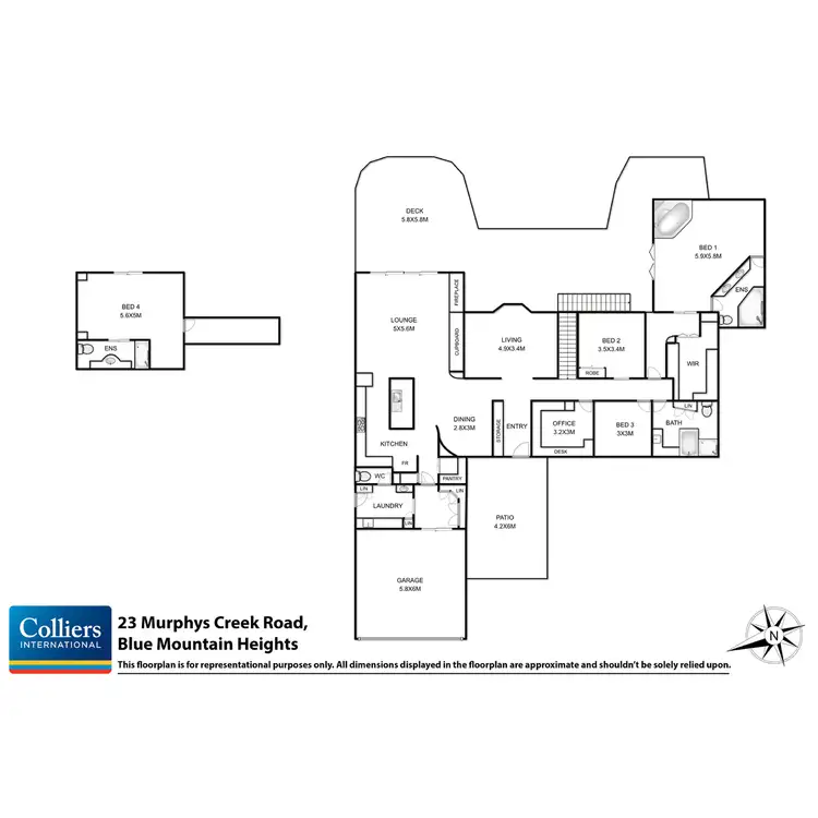 Floorplan of Homely house listing, 23 Murphys Creek Road, Blue Mountain Heights QLD 4350