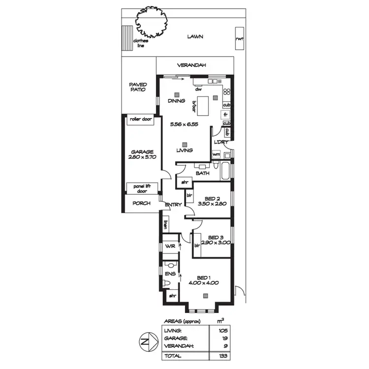 Floorplan of Homely house listing, 17a Beaumont Street, Clovelly Park SA 5042