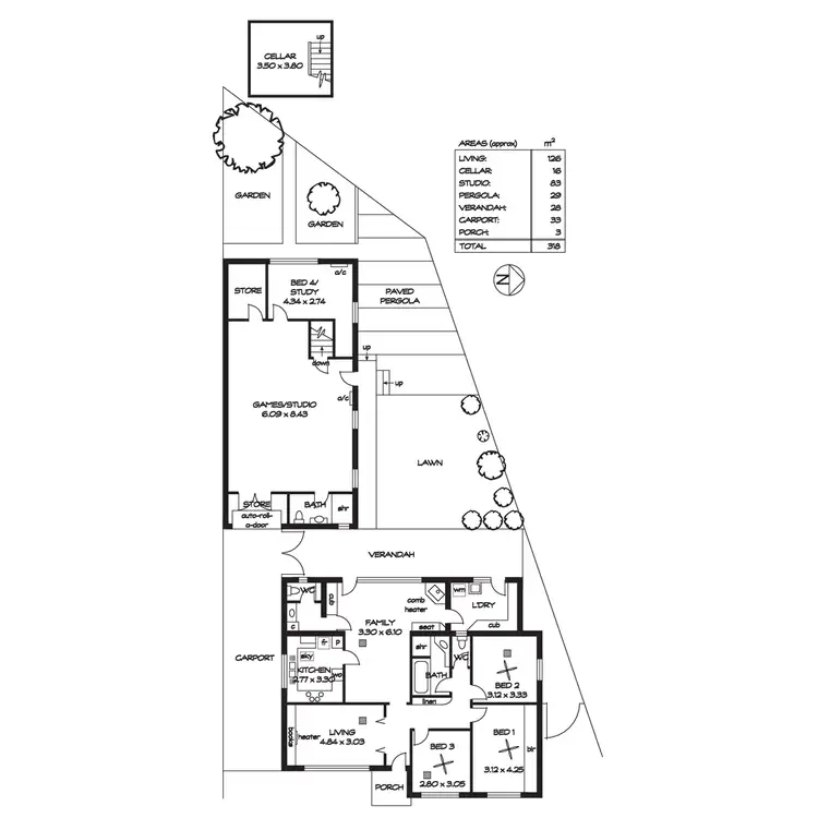 Floorplan of Homely house listing, 24 Sare Street, Hectorville SA 5073