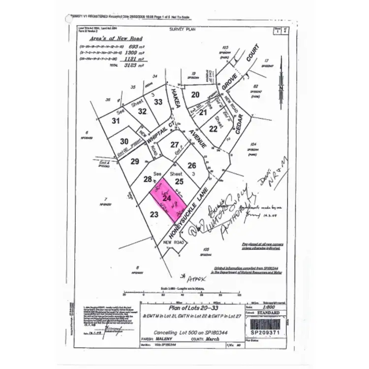 Floorplan of Homely land listing, 8 Honeysuckle Lane, Maleny QLD 4552