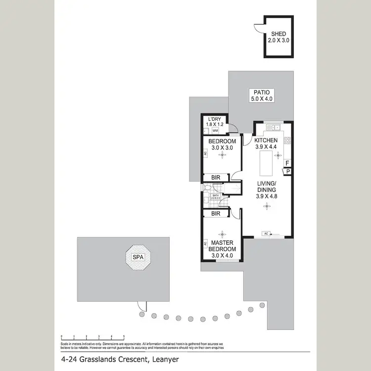 Floorplan of Homely apartment listing, 4/24 Grasslands Crescent, Leanyer NT 812