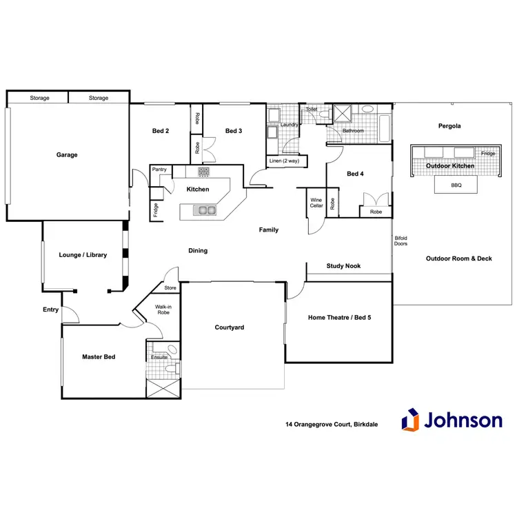 Floorplan of Homely house listing, 14 Orangegrove Court, Birkdale QLD 4159