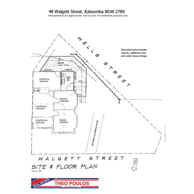 Floorplan of Homely semi-detached listing, 48 Walgett Street, Katoomba NSW 2780