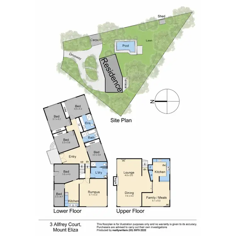 Floorplan of Homely house listing, 3 Allfrey Court, Mount Eliza VIC 3930