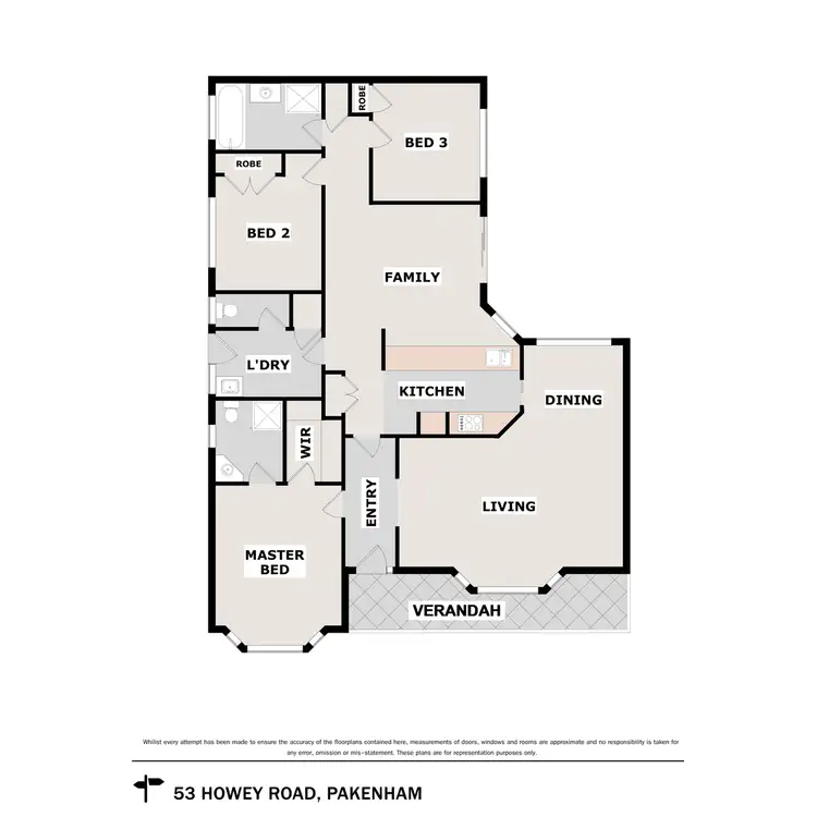 Floorplan of Homely house listing, 53 Howey Road, Pakenham VIC 3810