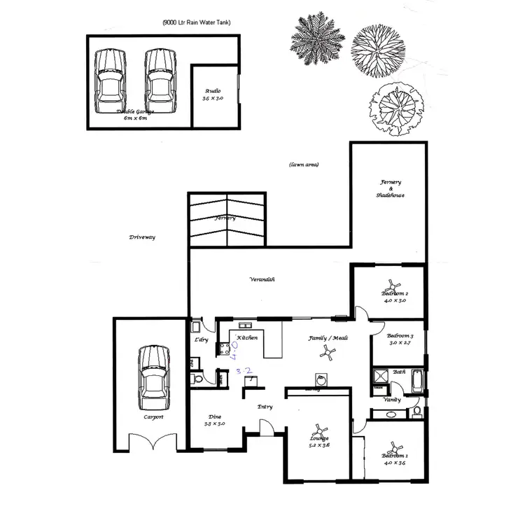 Floorplan of Homely house listing, 6 Osborn Road, Kersbrook SA 5231