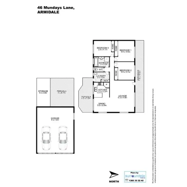 Floorplan of Homely rural property listing, 46 Mundays Lane, Armidale NSW 2350