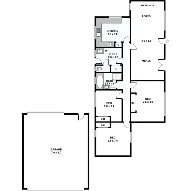 Floorplan of Homely house listing, 17 Hampshire Road, Sunshine VIC 3020