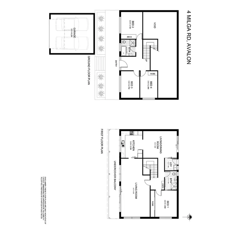 Floorplan of Homely house listing, 4 Milga Road, Avalon Beach NSW 2107