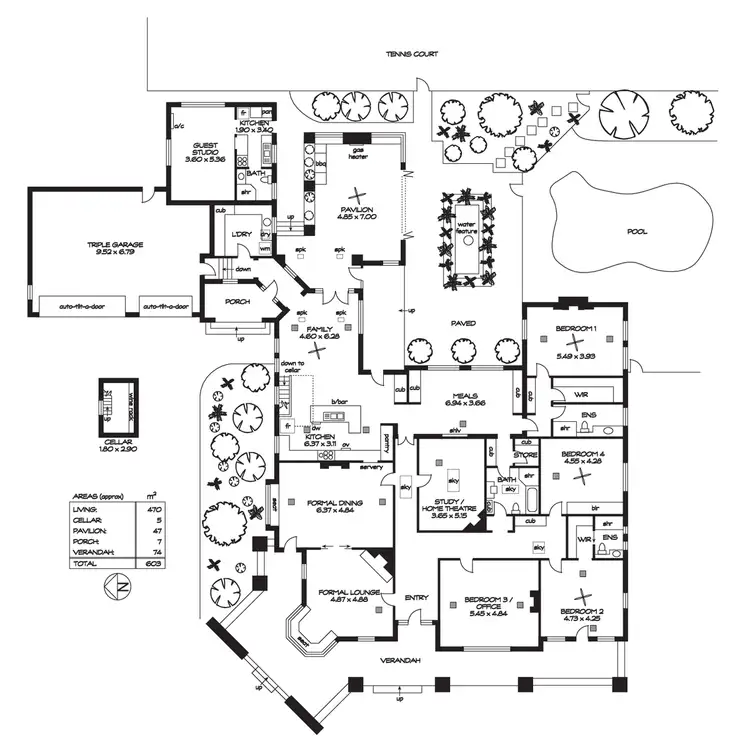 Floorplan of Homely house listing, 55 Sheffield Street, Malvern SA 5061