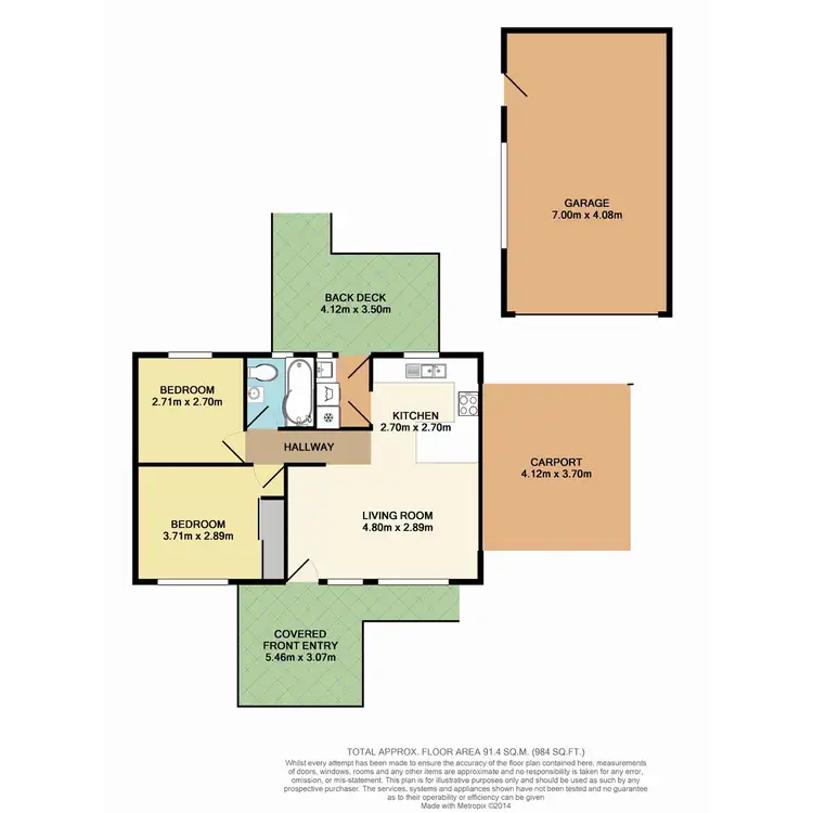 Floorplan of Homely house listing, 6 Judith Anne Drive, Berkeley Vale NSW 2261