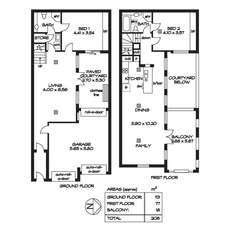 Floorplan of Homely townhouse listing, 47 Walter Street, North Adelaide SA 5006
