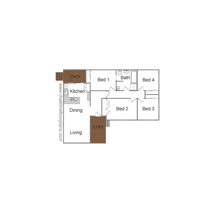 Floorplan of Homely house listing, 11 Rowe Street, Mansfield VIC 3722