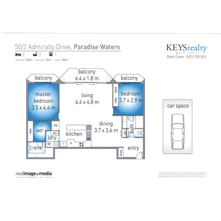 Floorplan of Homely apartment listing, 50/8 Admiralty Drive, Paradise Waters QLD 4217
