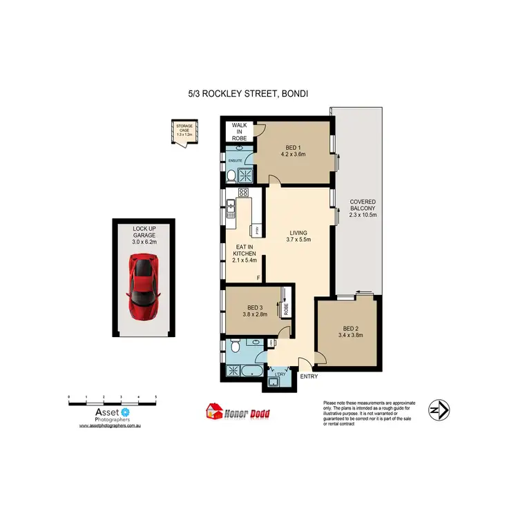 Floorplan of Homely apartment listing, 5/3 Rockley Street, Bondi NSW 2026