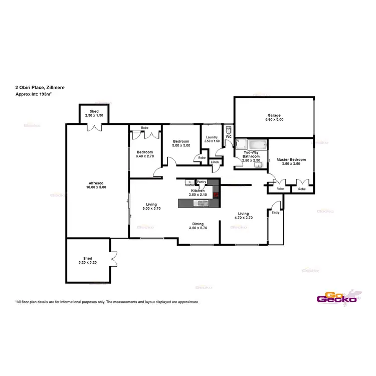 Floorplan of Homely house listing, 2 Obiri Place, Zillmere QLD 4034