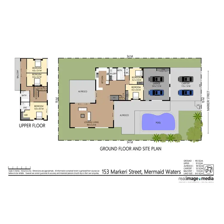 Floorplan of Homely house listing, 153 Markeri Street, Mermaid Waters QLD 4218
