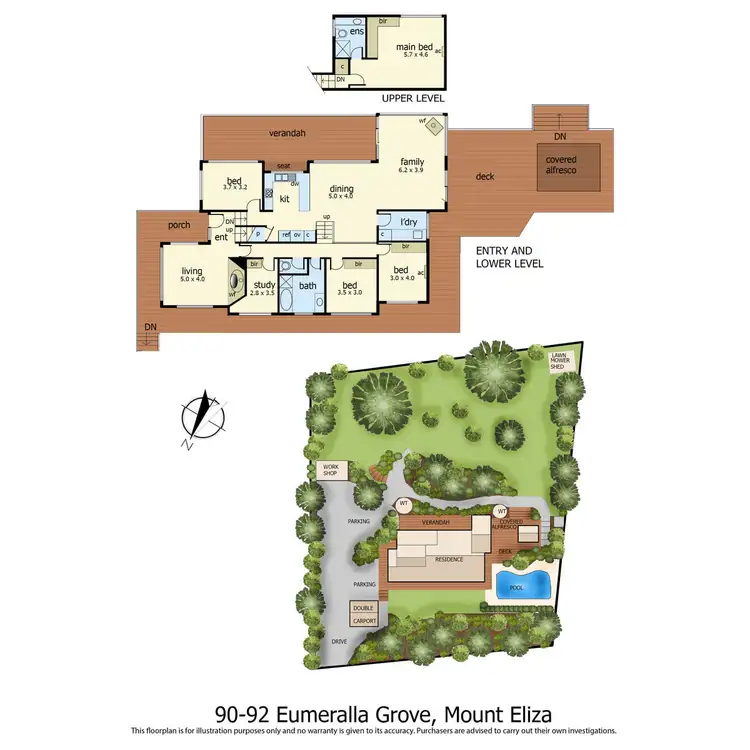 Floorplan of Homely house listing, 90-92 Eumeralla Grove, Mount Eliza VIC 3930