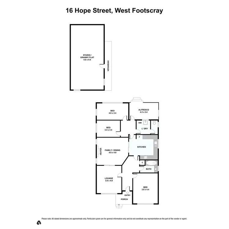 Floorplan of Homely house listing, 16 Hope Street, West Footscray VIC 3012