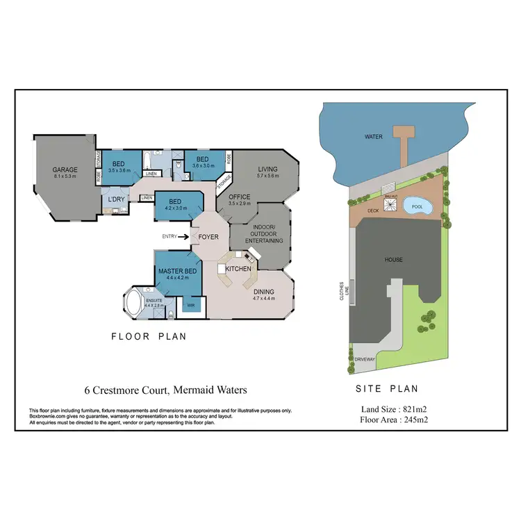 Floorplan of Homely house listing, 6 Crestmore Court, Mermaid Waters QLD 4218