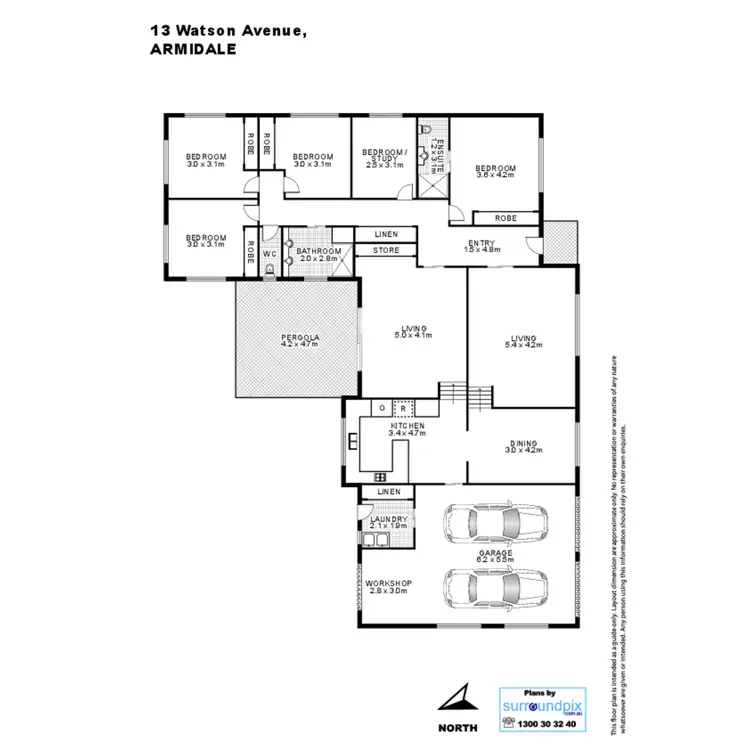 Floorplan of Homely house listing, 13 Watson Avenue, Armidale NSW 2350