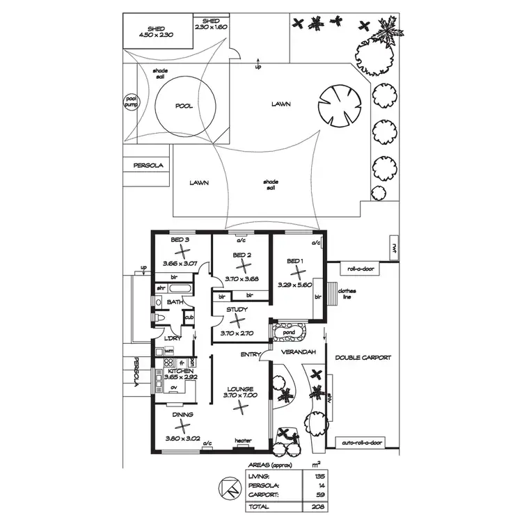 Floorplan of Homely house listing, 16 Cynthia Street, Para Hills SA 5096