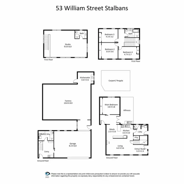 Floorplan of Homely house listing, 53 William Street, St Albans VIC 3021