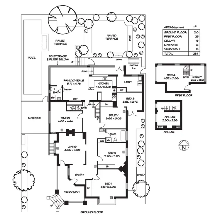 Floorplan of Homely house listing, 19 Day Road, Glen Osmond SA 5064