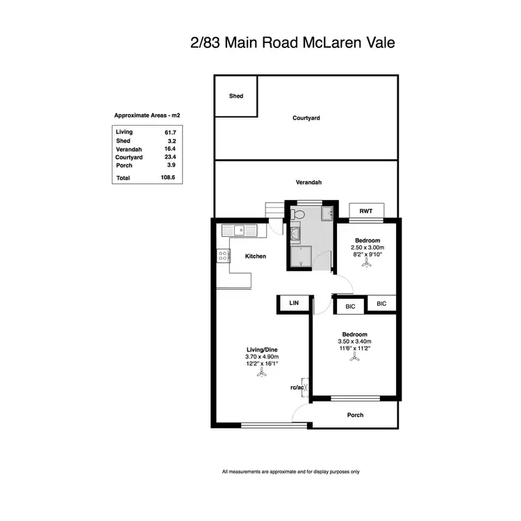 Floorplan of Homely unit listing, 2/83 Main Road, Mclaren Vale SA 5171