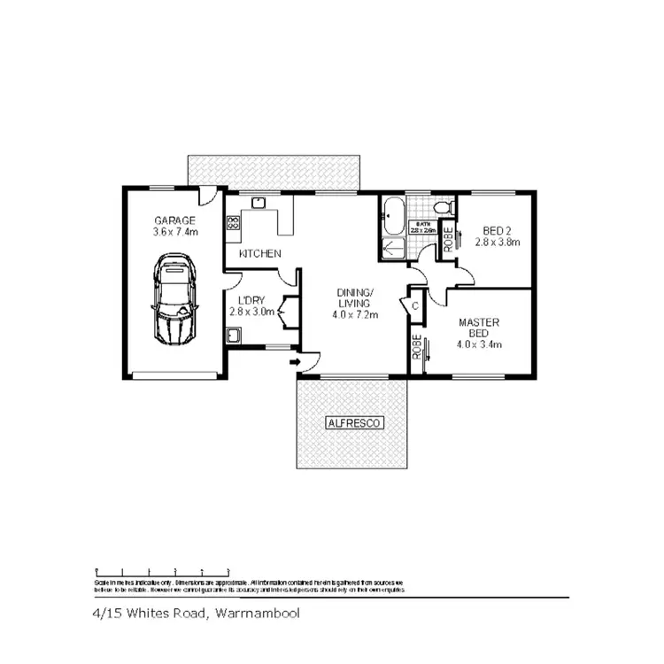 Floorplan of Homely unit listing, 4/15 Whites Road, Warrnambool VIC 3280