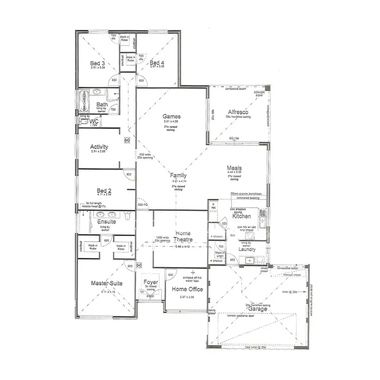 Floorplan of Homely house listing, 13 Dianella Road, Hammond Park WA 6164