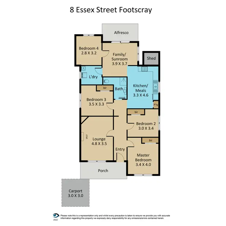 Floorplan of Homely house listing, 8 Essex Street, Footscray VIC 3011