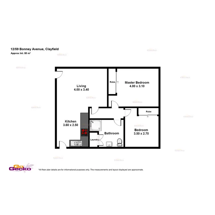 Floorplan of Homely unit listing, 12/59 Bonney Avenue, Clayfield QLD 4011