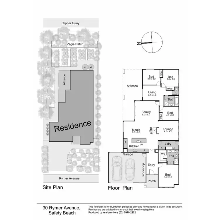 Floorplan of Homely house listing, 30 Rymer Avenue, Safety Beach VIC 3936