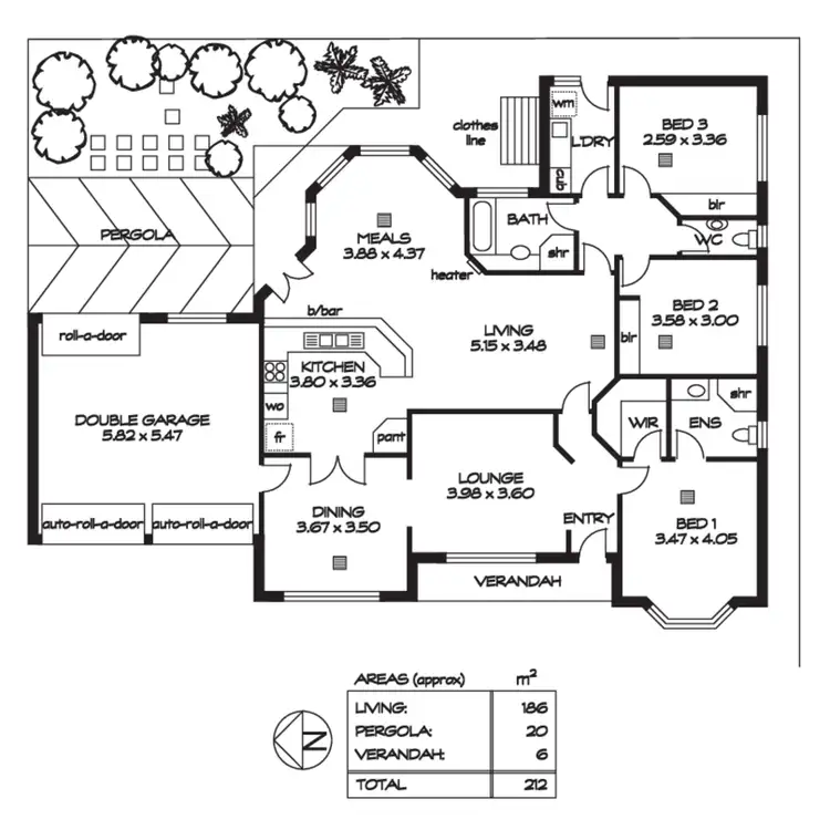 Floorplan of Homely house listing, 3 Patricia Street, Hove SA 5048