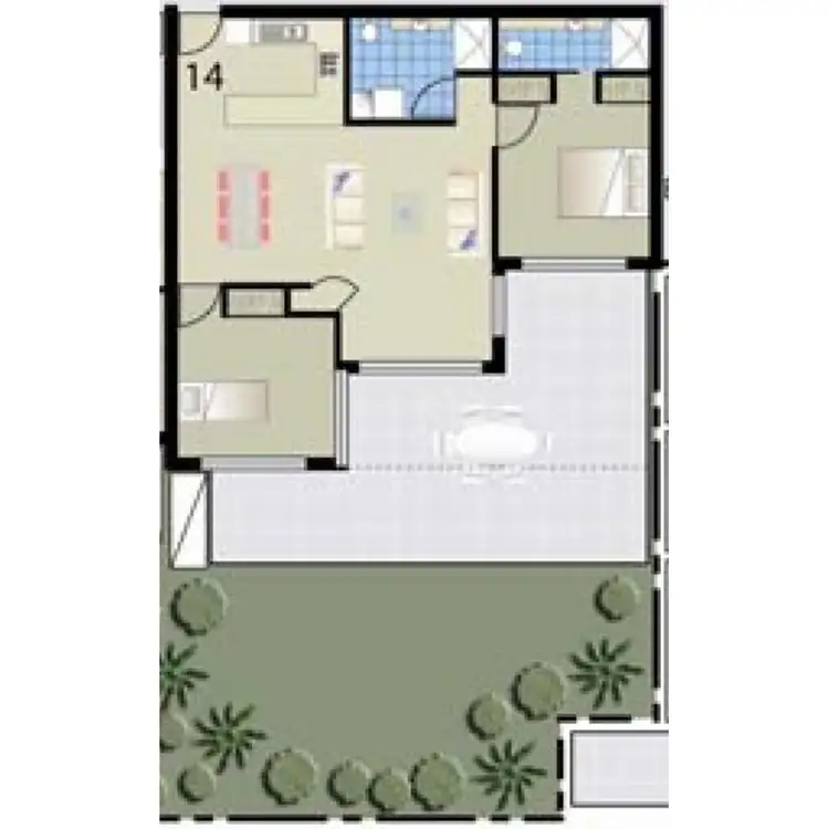 Floorplan of Homely unit listing, 14/6 Omeo Street, Macgregor QLD 4109