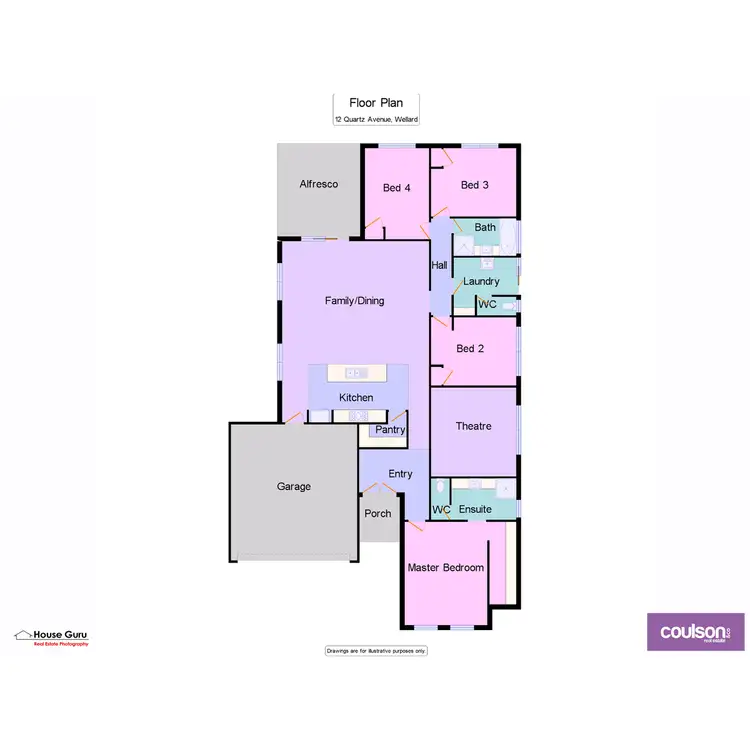Floorplan of Homely house listing, 12 Quartz Avenue, Wellard WA 6170