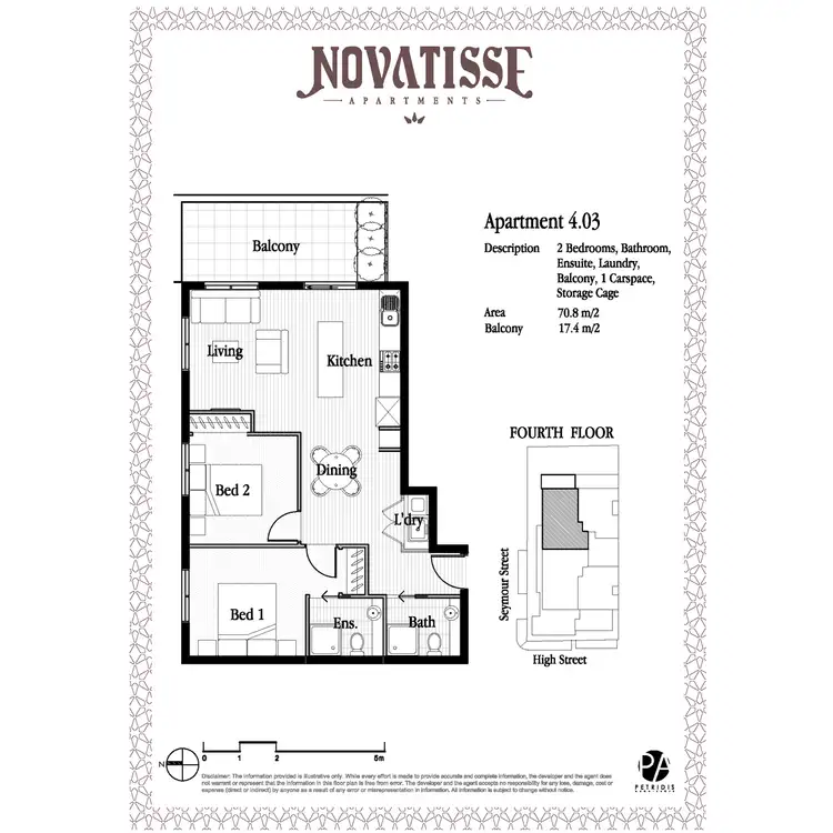 Floorplan of Homely apartment listing, 4.03/142-144 High Street, Preston VIC 3072